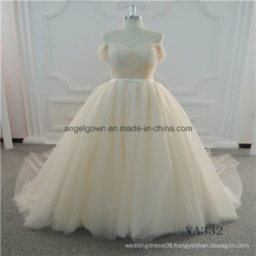 New Style Champagne A Line Elegant Wedding Dress